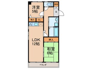 シャンポール高社の物件間取画像